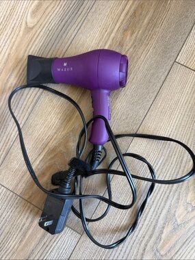 Purple Travel Hair Dryer — Compact Styling Tool